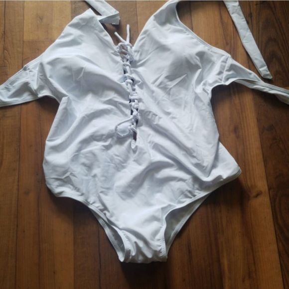 Summer Women Plus Size Deep V Straps One-piec - Picture 4 of 9